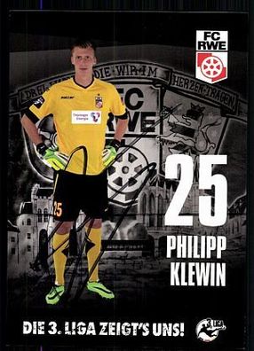 Philipp Klewin Autogrammkarte Jahn Regensburg 2014-15 Original Signiert+ A 88465