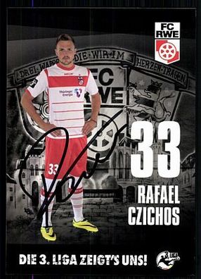 Rafael Czichos Autogrammkarte Jahn Regensburg 2014-15 Original Signiert+ A 88470