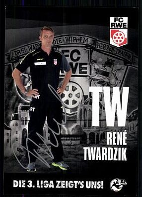 Rene Twardzik Autogrammkarte Jahn Regensburg 2014-15 Original Signiert+ A 88477