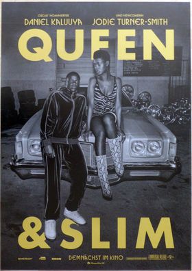 Queen & Slim - Original Kinoplakat A1 - Daniel Kaluuya Jodie Turner-Smith- Filmposter