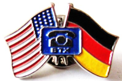 BTX - Deutsche & US Flaggen - Pin 25 x 20 mm