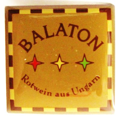 Balaton - Rotwein aus Ungarn - Pin 20 x 20 mm - 2,50 - EAN 4251652117479