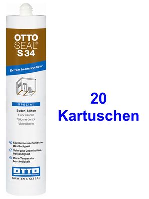 Ottoseal® S34 20 x 310 ml Das Boden-Silikon Extrem beanspruchbar innen und außen