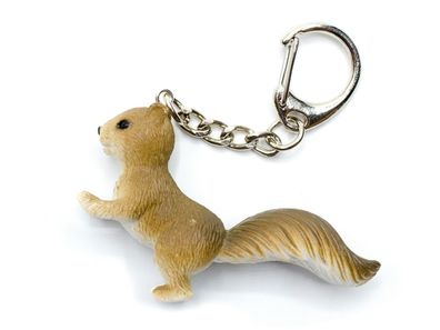 Eichhörnchen Schlüsselanhänger Miniblings Klettertier Hörnchen Baby springend