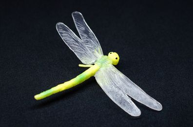 Libellen Brosche Miniblings Libelle Odonata Dragonfly Tier Insekt gelb grün