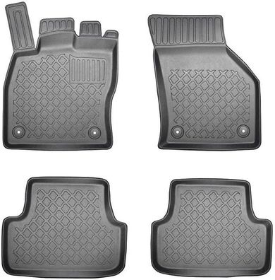 TOP Qualität 4-tlg Fußmatte mit Stopfen für VW Golf VII SEAT Leon III Leon SC ST