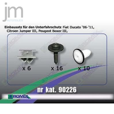 Einbausatz Unterfahrschutz für Citroen Jumper FIAT Peugeot Boxer 2006-2014