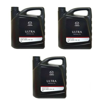 3 x 5L (15 Liter) Motoröl für MAZDA Original OIL Ultra 5W-30 Dexelia