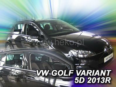 HEKO 31195 Windabweiser 4tlg für VW GOLF 7 VII 5türer Variant/ Alltrack Bj. 2013-2020