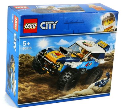 LEGO City Wüsten Rennwagen 60218 Auto 75 Teile mit Figur Flitzer Buggy 12cm