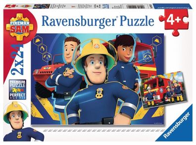 Ravensburger 2 x 24 Teile Kinderpuzzle Sam hilft dir in der Not