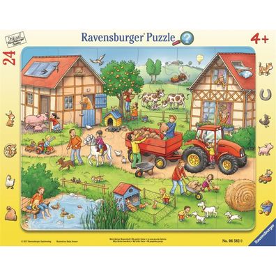 Ravensburger Rahmenpuzzle 24 Teile Mein kleiner Bauernhof