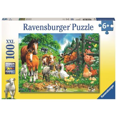 Ravensburger 100 Teile XXL Puzzle Versammlung der Tiere