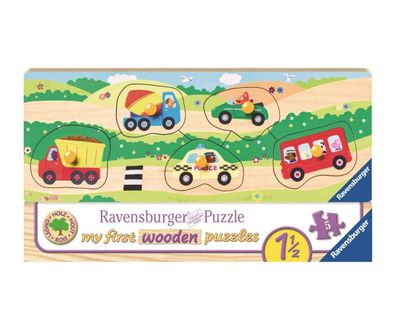 Ravensburger Mein erstes Holzpuzzle Allererste Fahrzeuge