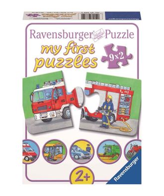 Ravensburger my first puzzles 9 x 2 Teile Puzzle Einsatzfahrzeuge