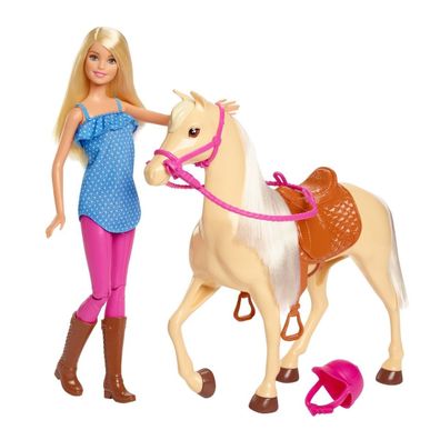 Mattel Barbie Puppe und Pferd