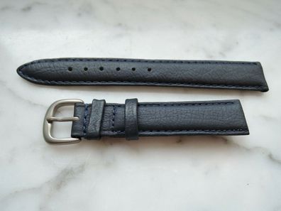 Leder Uhrenarmband Ersatzband blau 14mm b230A