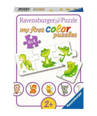 Ravensburger Kinderpuzzle my first color Puzzle Meine liebsten Tierkinder