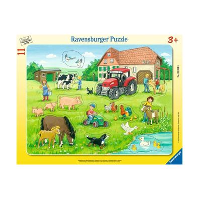 Ravensburger Rahmenpuzzle 11 Teile Sommertag auf dem Bauernhof