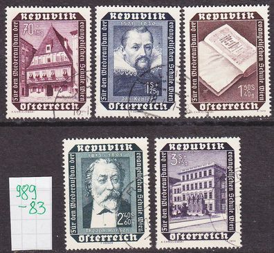Österreich Austria [1953] MiNr 0989-93 ( O/ used )