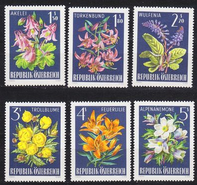 Österreich Austria [1966] MiNr 1209-14 ( * * / mnh ) Blumen