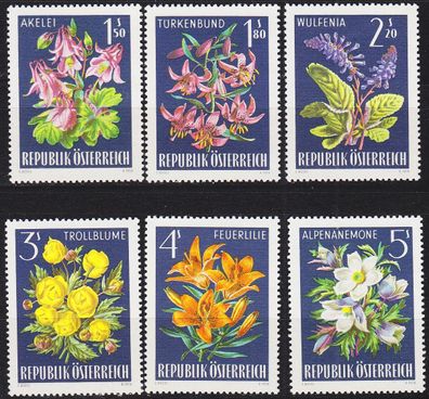 Österreich Austria [1966] MiNr 1209-14 ( O/ used ) Blumen