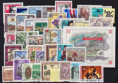 Österreich Austria [1986] Jahr ex ( O/ used ) [01] fast komplett