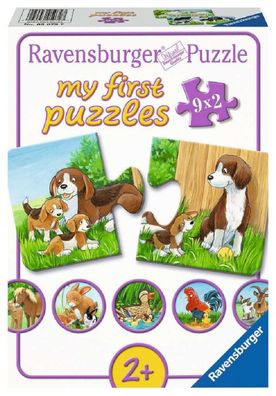 Ravensburger my first puzzles 9 x 2 Teile Puzzle Tierfamilien auf dem Bauernhof