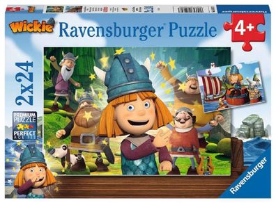 Ravensburger Kinder Puzzle 2 x 24 Teile Unser kluges Köpfchen Wickie