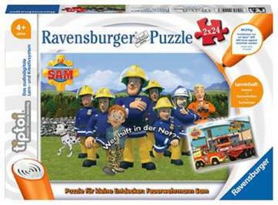 Ravensburger tiptoi® Puzzle 2 x 24 Teile Feuerwehrmann Sam
