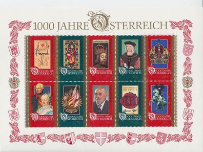 Österreich Austria [1997] MiNr 2195-04 Block 12 ( * * / mnh ) [A15]