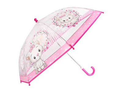 Kinder Regenschirm transparent Kätzchen