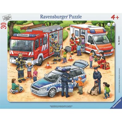 Ravensburger Rahmenpuzzle 30 Teile Feuerwehr und Krankenwagen