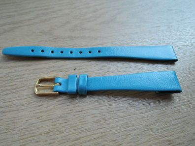 Hirsch Leder Uhrenarmband blau 12mm b87