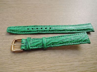 XL Leder Uhrenarmband Hai grün 16 mm b77