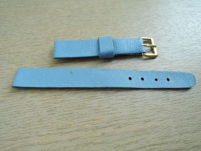 Leder Uhrenarmband blau 12mm b378