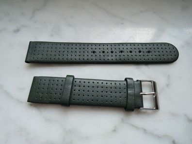 Leder Uhrenarmband Ersatzband grün 18mm b384