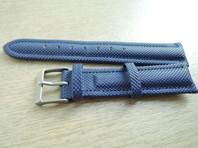 Kunststoff Uhrenarmband blau 19mm b402