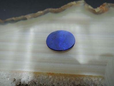 Echter Lapis Lazuli Platte oval Gravur Tafel Schmuck Edelstein Fasserstein 122