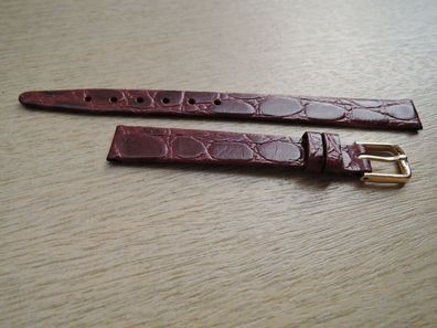 Leder Uhrenarmband rot 10mm b510