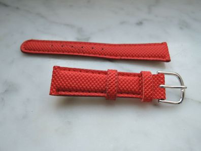 Leder Uhrenarmband Ersatzband rot 14mm b122