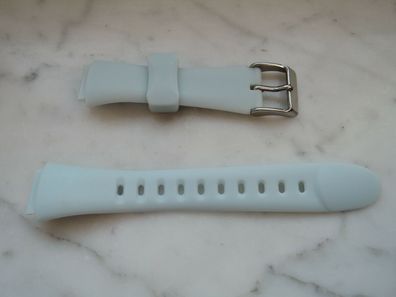 Kunststoff-Uhrenarmband mit Dornschliesse Silikon Kautschuk blau 14mm b272