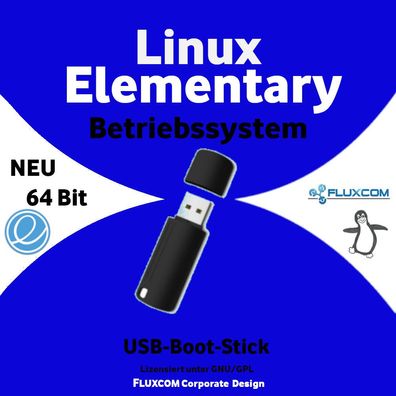 Linux Elementary 7.0 komplettes Betriebssystem auf USB-Boot-Stick