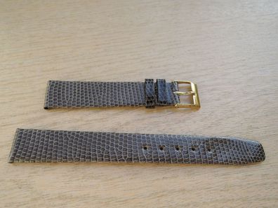 Leder Uhrenarmband Eidechse Ersatzband grün 14mm b190