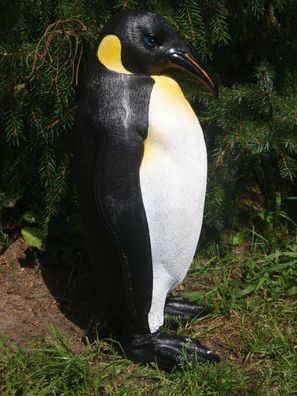 Pinguin Deko Figur 50cm lebensecht Kaiserpinguin Gartenfigur NEU (Gr. Groß)