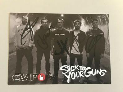 Autogrammkarte - STICK TO YOUR GUNS - ROCK - orig. signiert