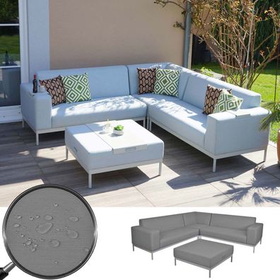 Alu-Garten-Garnitur HWC-C47, Sofa, Outdoor Stoff/ Textil
