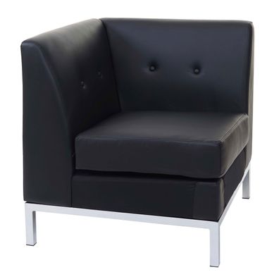 Sessel HWC-C19, Modular-Sofa Eckteil ohne Armlehnen, erweiterbar Kunstleder