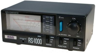 MAAS RS-1000 SWR-Power Meter von 1.8 MHz bis 1200 MHz / Kurzwelle bis 23cm