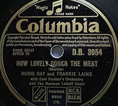 Doris Day / Jo Stafford & Frankie Laine "Hambone / Now Lovely Cooks The Meat"